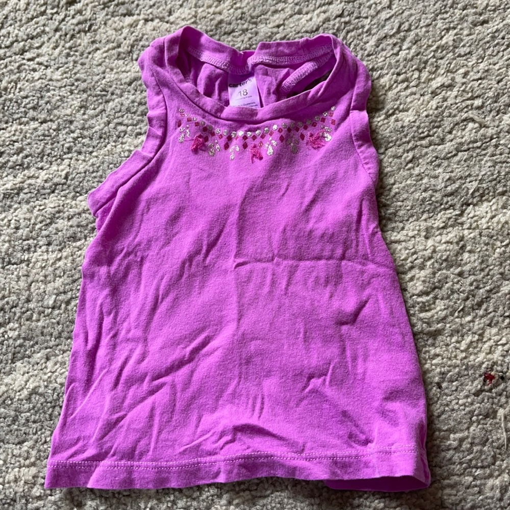 100% Cotton summer Tank 18 months